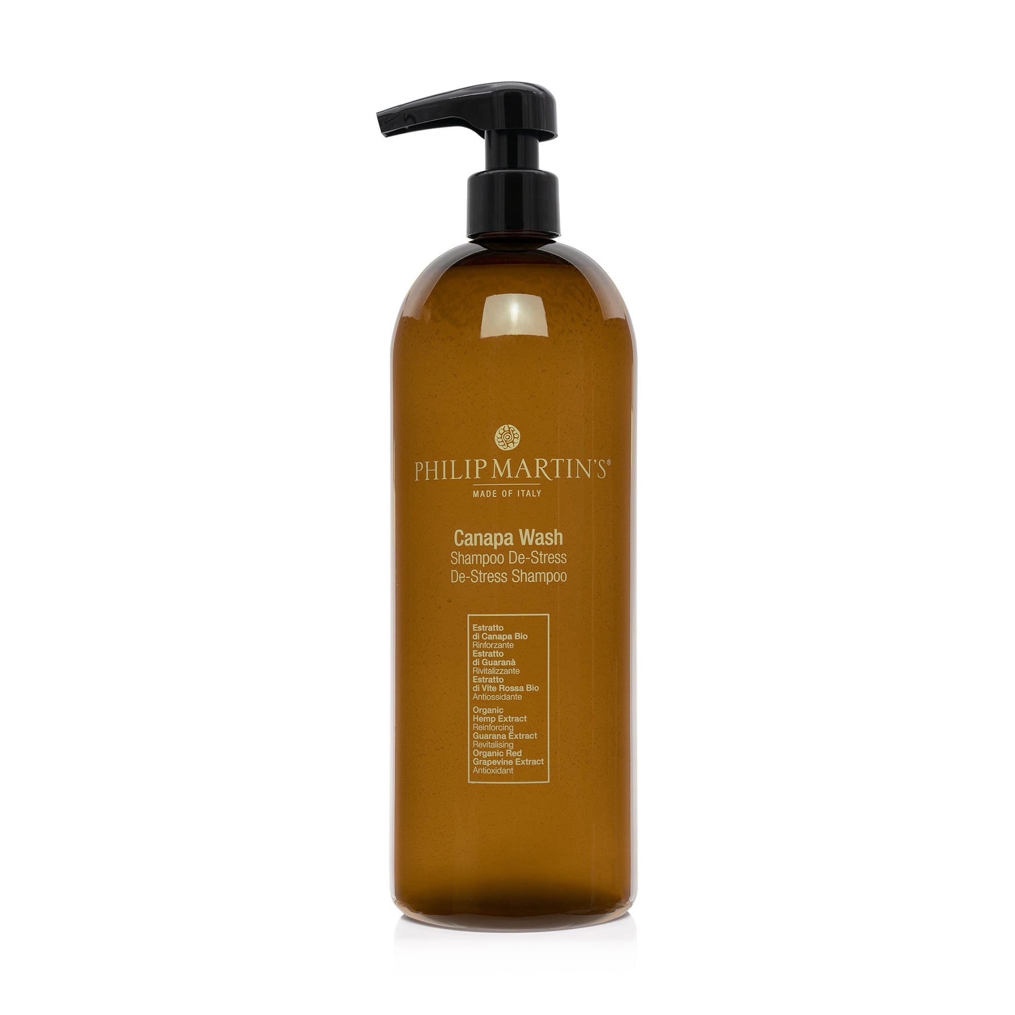 Шампунь для росту волосся Philip Martin's Canapa Wash De-Stress Shampoo, 1 л